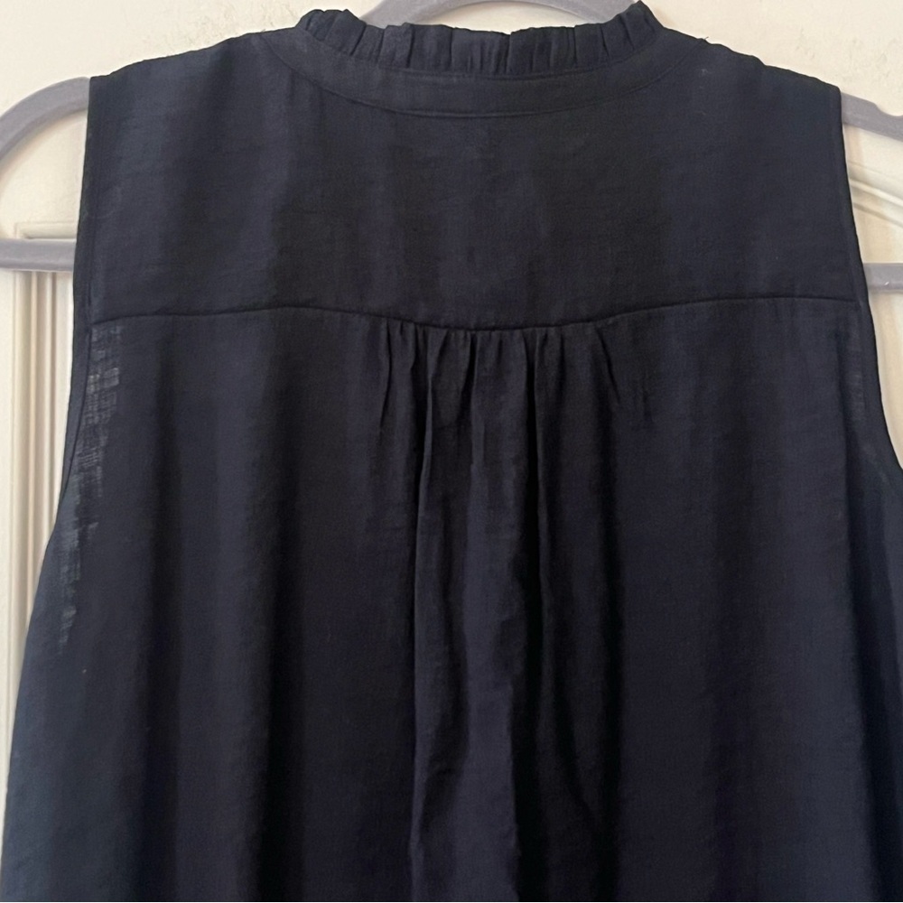 Simply Vera Vera Wang Black Sleeveless Women's Top Rayon Blend size XS - Picture 2 of 13
